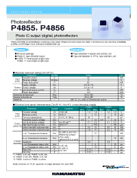 Datasheet P4855 manufacturer Hamamatsu