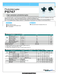 Datasheet P5747 manufacturer Hamamatsu