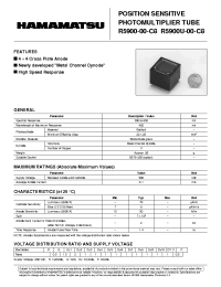 Datasheet R5900U-00-C8 manufacturer Hamamatsu