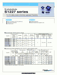 Datasheet S1227-33BR manufacturer Hamamatsu