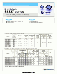 Datasheet S1337-16BR manufacturer Hamamatsu