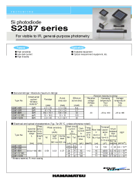 Datasheet S2387-1010R manufacturer Hamamatsu