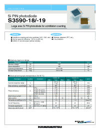 Datasheet S3590-19 manufacturer Hamamatsu