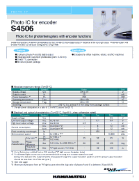 Datasheet S4506 manufacturer Hamamatsu