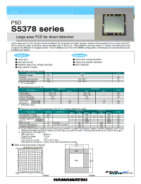Datasheet S5378-03 manufacturer Hamamatsu