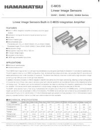 Datasheet S5463 manufacturer Hamamatsu