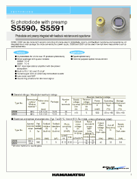 Datasheet S5590 manufacturer Hamamatsu