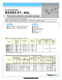 Datasheet S5627-01 manufacturer Hamamatsu