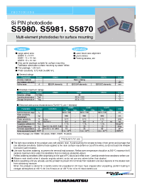 Datasheet S5870 manufacturer Hamamatsu