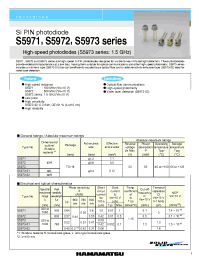 Datasheet S5971 manufacturer Hamamatsu