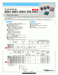 Datasheet S6428-01 manufacturer Hamamatsu
