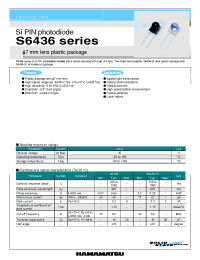Datasheet S6436-01 manufacturer Hamamatsu