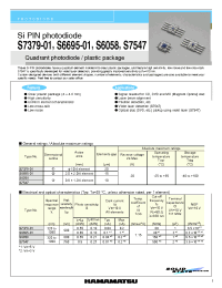 Datasheet S6695-01 manufacturer Hamamatsu