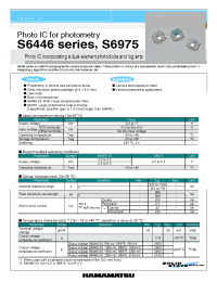 Datasheet S6975 manufacturer Hamamatsu