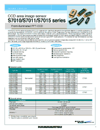 Datasheet S7015 manufacturer Hamamatsu