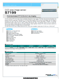 Datasheet S7199 manufacturer Hamamatsu