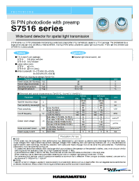Datasheet S7516 manufacturer Hamamatsu