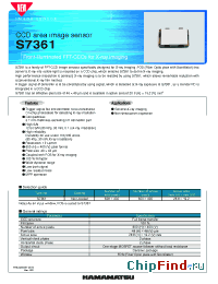 Datasheet S77362-01 manufacturer Hamamatsu