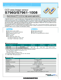 Datasheet S7960-1008 manufacturer Hamamatsu