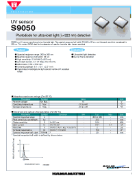 Datasheet S9050 manufacturer Hamamatsu