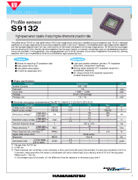 Datasheet S9132 manufacturer Hamamatsu
