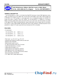 Datasheet HDD16M72D9RPW-10A manufacturer Hanbit