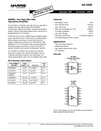 Datasheet HA7-2840-9 manufacturer Harris