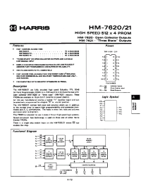 Datasheet HM1-7620 manufacturer Harris