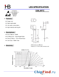 Datasheet 330LW7C manufacturer HB