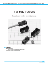 Datasheet GT19N-1P-V manufacturer Hirose
