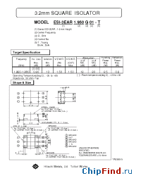 Datasheet ESI-3EAR1.950G01 manufacturer Hitachi Metals