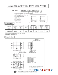 Datasheet ESI-4AFL1.880G01-T manufacturer Hitachi Metals