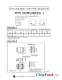 Datasheet ESI-5BBL0.836M01 manufacturer Hitachi Metals