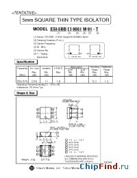Datasheet ESI-5BBR0.851M01-T manufacturer Hitachi Metals