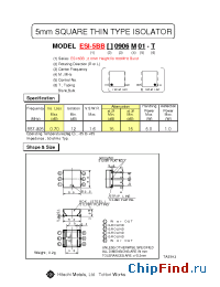 Datasheet ESI-5BBR0.906M01 manufacturer Hitachi Metals