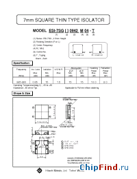 Datasheet ESI-7SGR0.942M04 manufacturer Hitachi Metals