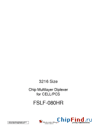 Datasheet FSLF-080HR manufacturer Hitachi Metals