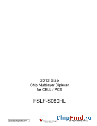Datasheet FSLF-S080HL manufacturer Hitachi Metals