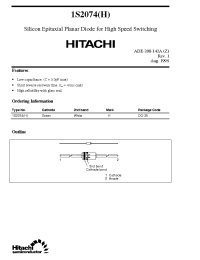 Datasheet 1S2074 manufacturer Hitachi
