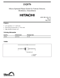 Datasheet 1S2076 manufacturer Hitachi