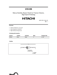 Datasheet 1SS108 manufacturer Hitachi