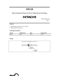 Datasheet 1SS118 manufacturer Hitachi