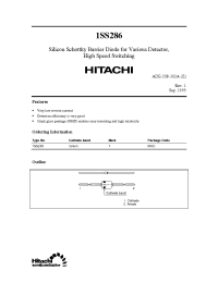 Datasheet 1SS286 manufacturer Hitachi