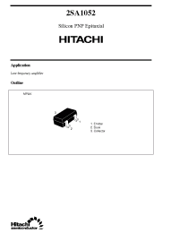 Datasheet 2SA1052 manufacturer Hitachi