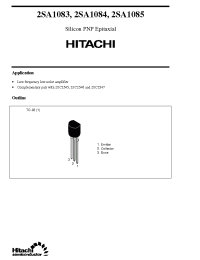 Datasheet 2SA1083 manufacturer Hitachi