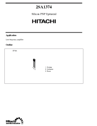 Datasheet 2SA1374 manufacturer Hitachi