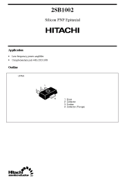 Datasheet 2SB1002 manufacturer Hitachi