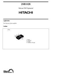 Datasheet 2SB1028 manufacturer Hitachi