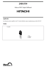 Datasheet 2SB1530 manufacturer Hitachi