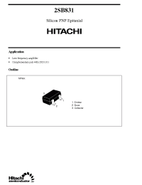 Datasheet 2SB831 manufacturer Hitachi